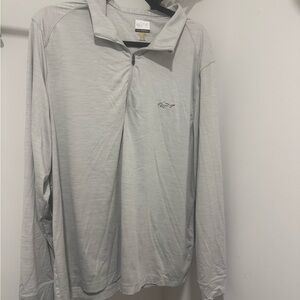 Greg Norman Black Play Dry Long Sleeve Golf Performance Quarter Zip Mens X-Large